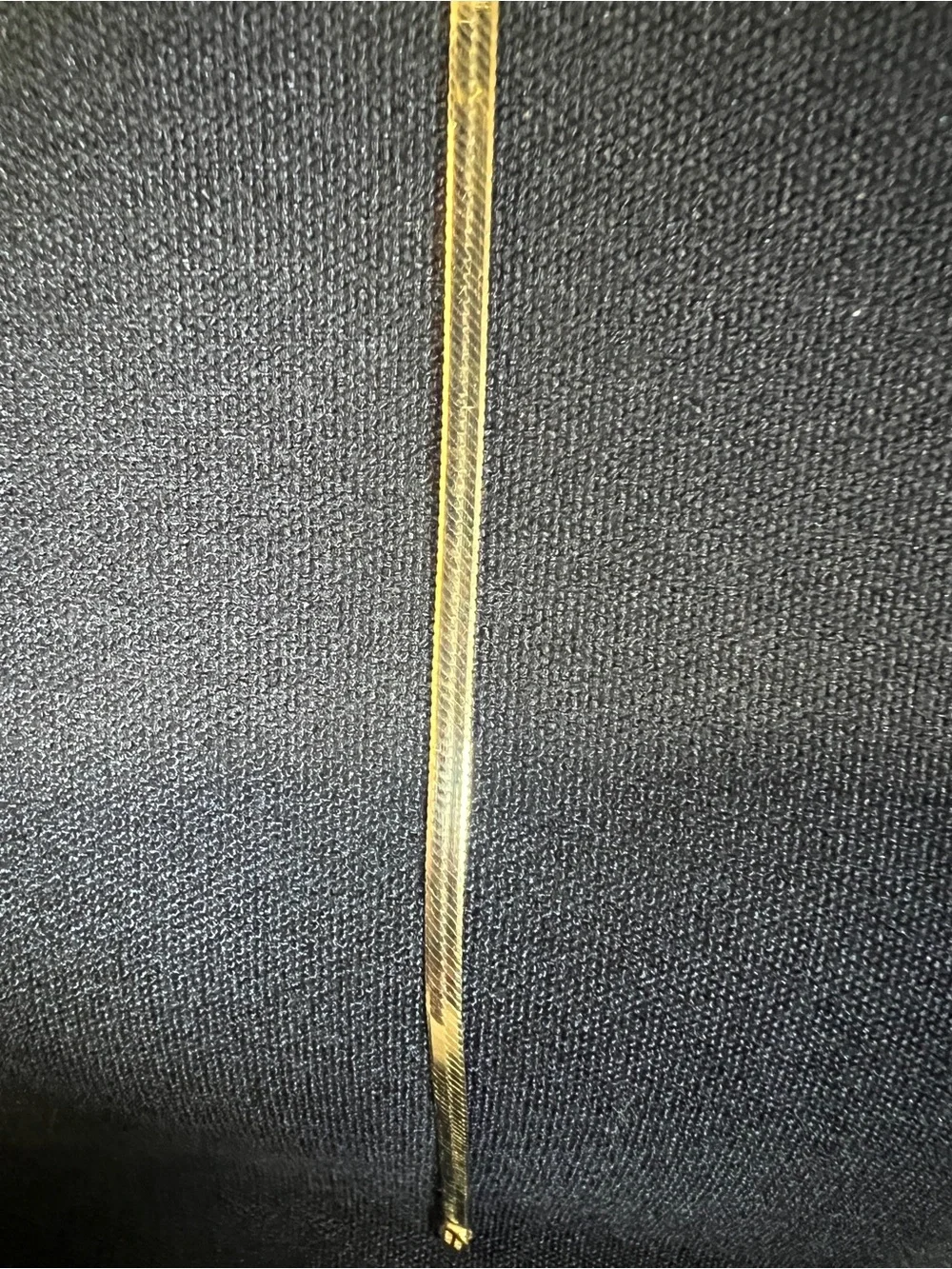 18k Italian 24in 2mm  Gold Herringbone Necklace for Women/Men